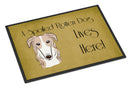 Borzoi Spoiled Dog Lives Here Doormat - 24x36 Decorative Floor Mat – Indoor/Outdoor Rug with Artistic Flair BB1476JMAT