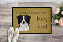 Border Collie Spoiled Dog Lives Here Doormat - 24x36 Decorative Floor Mat – Indoor/Outdoor Rug with Artistic Flair BB1489JMAT