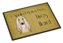 Afghan Hound Spoiled Dog Lives Here Doormat - 24x36 Decorative Floor Mat – Indoor/Outdoor Rug with Artistic Flair BB1492JMAT