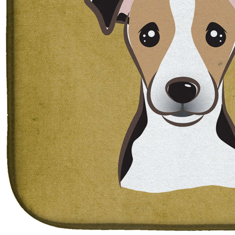 Jack Russell Terrier Spoiled Dog Lives Here Dish Drying Mat BB1509DDM