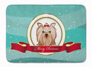 Yorkie Yorkishire Terrier Merry Christmas Machine Washable Memory Foam Mat BB1514RUG
