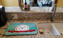 Maltese Merry Christmas Dish Drying Mat Absorbent Dish Drying Mat Pad for Kitchen Counter Dish Drainer Mat for Countertop, 14 x 21", Multicolor