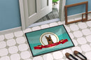 German Shepherd Merry Christmas Doormat Indoor Outdoor 24H X 36W Front Door Mat Rugs for Entryway, Non Slip Washable Low Pile,