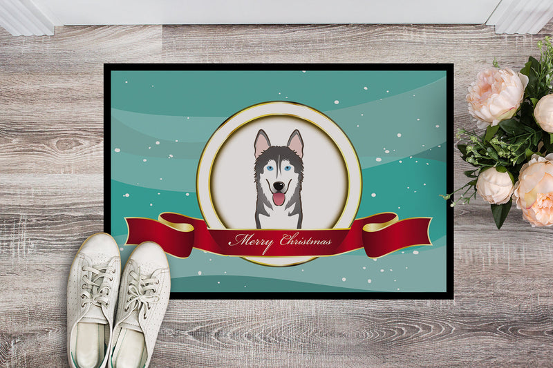 Alaskan Malamute Merry Christmas Doormat - 24x36 Decorative Floor Mat – Indoor/Outdoor Rug with Artistic Flair BB1528JMAT