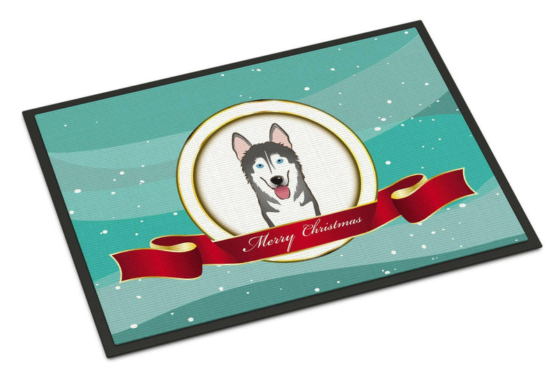 Alaskan Malamute Merry Christmas Doormat - 18x27 Decorative Floor Mat – Indoor/Outdoor Rug with Artistic Flair BB1528MAT