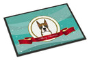 Boxer Merry Christmas Doormat Indoor Outdoor 18H X 27W Front Door Mat Rugs for Entryway, Non Slip Washable