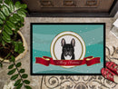 French Bulldog Merry Christmas Doormat Indoor Outdoor 24H X 36W Front Door Mat Rugs for Entryway, Non Slip Washable Low Pile,