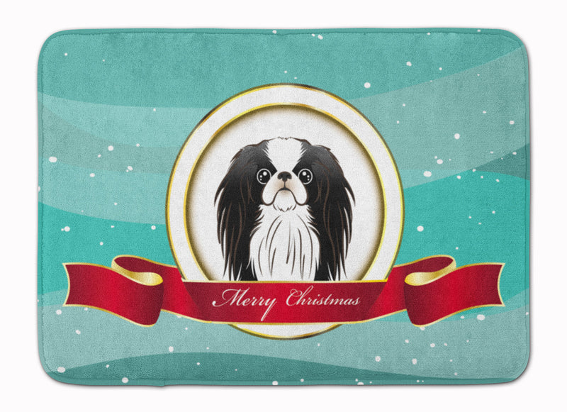 Japanese Chin Merry Christmas Machine Washable Memory Foam Mat BB1540RUG