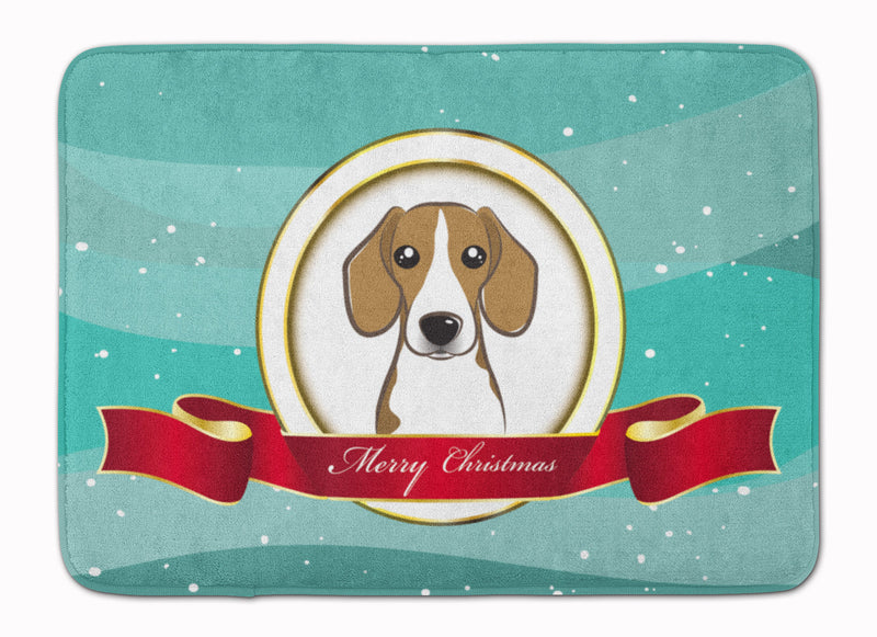 Beagle Merry Christmas Machine Washable Memory Foam Mat BB1549RUG