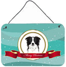 Border Collie Merry Christmas Wall or Door Hanging Prints BB1551DS812