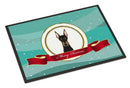 Doberman Merry Christmas Doormat Indoor Outdoor 18H X 27W Front Door Mat Rugs for Entryway, Non Slip Washable