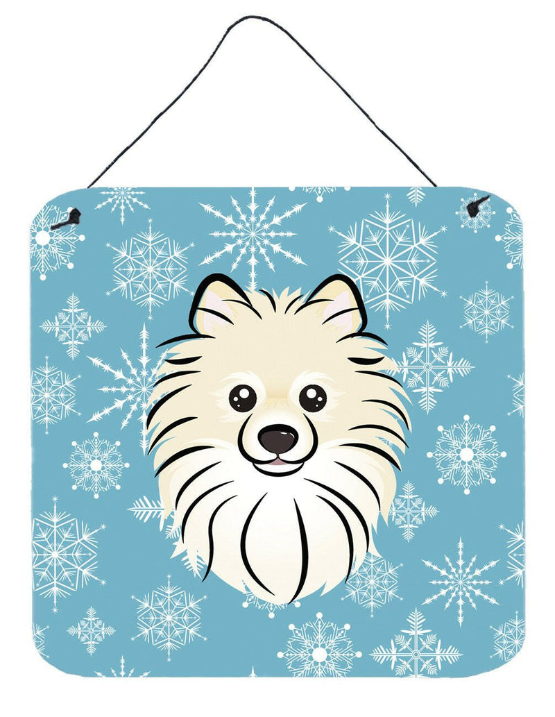 Snowflake Pomeranian Wall or Door Hanging Prints BB1641DS66