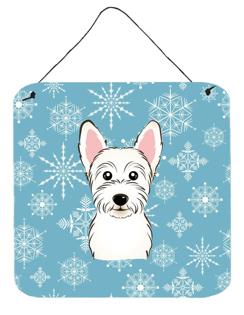 Snowflake Westie Wall or Door Hanging Prints BB1660DS66