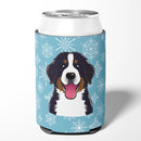 Snowflake Bernese Mountain Dog Can or Bottle Hugger Cooler Sleeve for Standard 12 oz Cans, Insulated Foam Beer & Soda Can Hugger Reusable