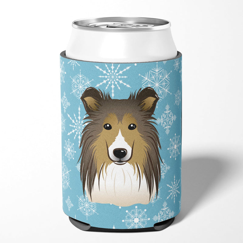 Snowflake Sheltie Can or Bottle Hugger BB1676CC