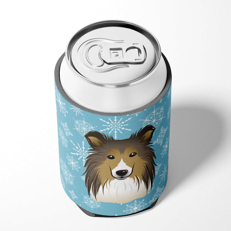 Snowflake Sheltie Can or Bottle Hugger BB1676CC