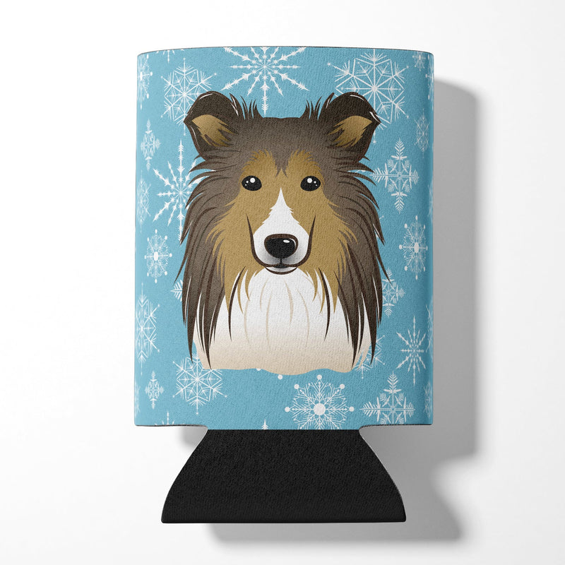 Snowflake Sheltie Can or Bottle Hugger BB1676CC