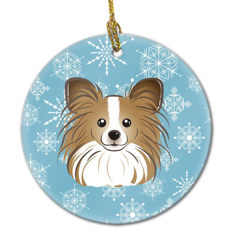 Snowflake Papillon Ceramic Ornament BB1682CO1