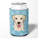 Snowflake Golden Retriever Can or Bottle Hugger Cooler Sleeve for Standard 12 oz Cans, Insulated Foam Beer & Soda Can Hugger Reusable