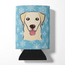 Snowflake Golden Retriever Can or Bottle Hugger Cooler Sleeve for Standard 12 oz Cans, Insulated Foam Beer & Soda Can Hugger Reusable