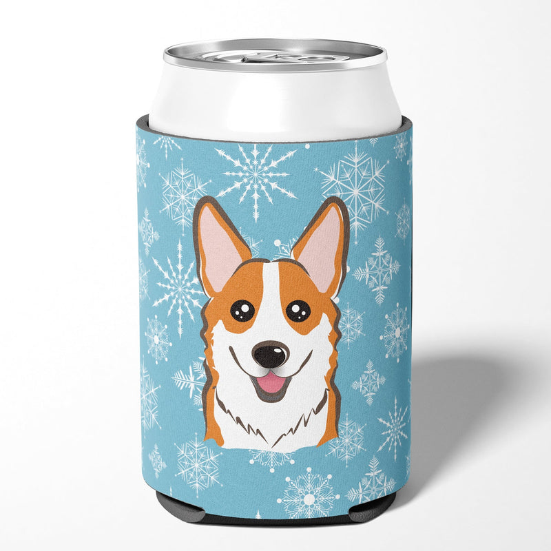 Snowflake Red Corgi Can or Bottle Hugger BB1688CC