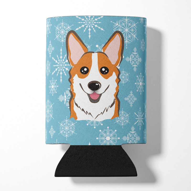 Snowflake Red Corgi Can or Bottle Hugger BB1688CC