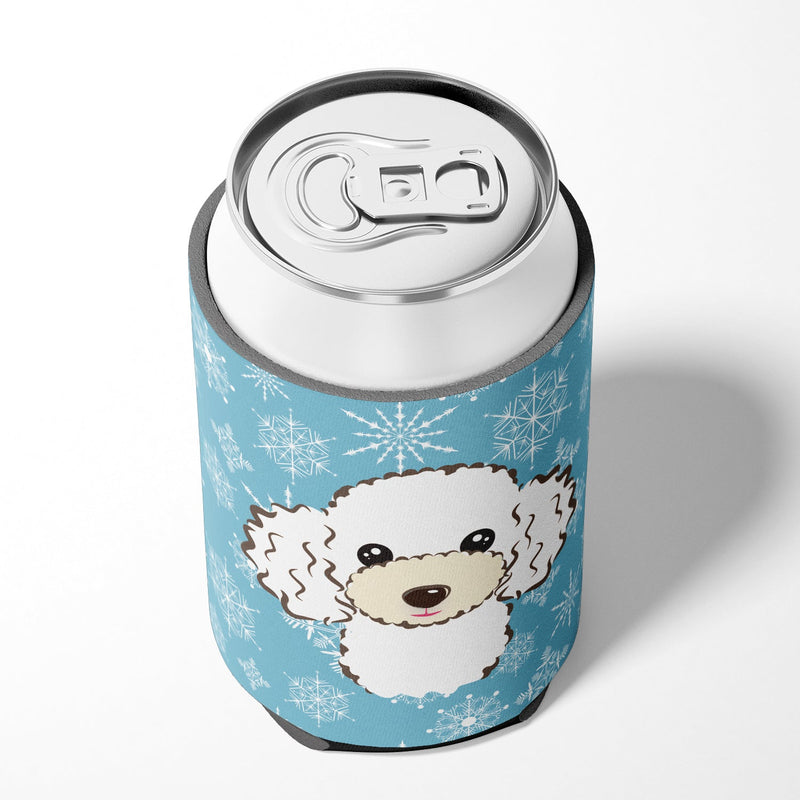 Snowflake White Poodle Can or Bottle Hugger BB1691CC