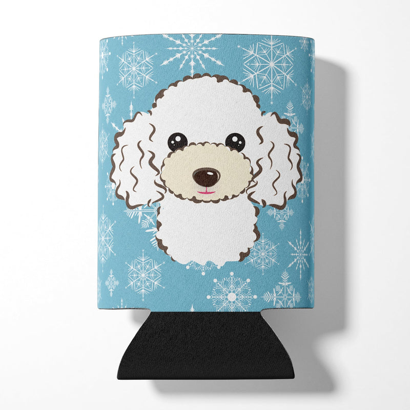 Snowflake White Poodle Can or Bottle Hugger BB1691CC