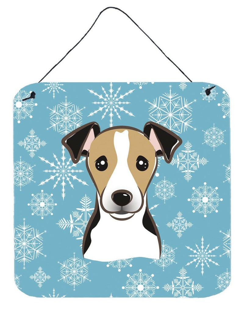 Snowflake Jack Russell Terrier Wall or Door Hanging Prints BB1695DS66