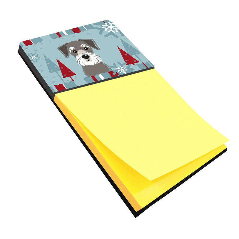 Winter Holiday Schnauzer Sticky Note Holder BB1702SN