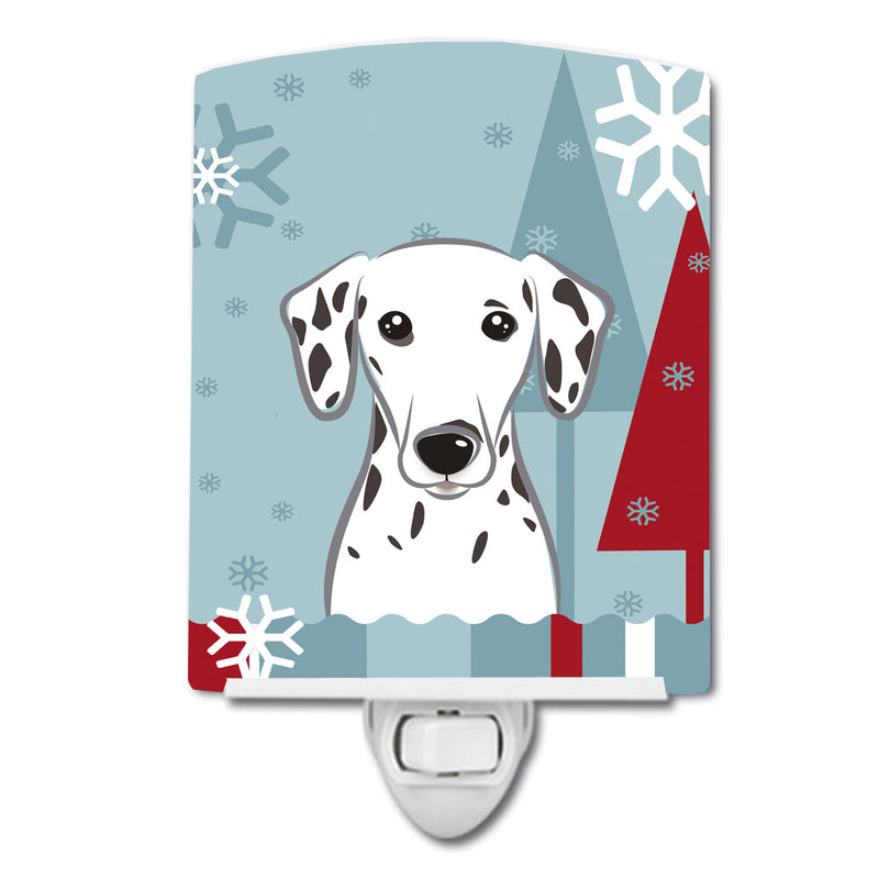 Winter Holiday Dalmatian Ceramic Night Light BB1706CNL