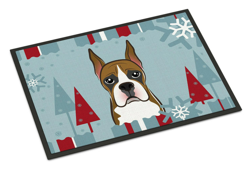 Winter Holiday Boxer Indoor or Outdoor Mat 18x27 BB1719MAT