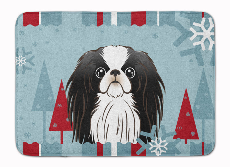 Winter Holiday Japanese Chin Machine Washable Memory Foam Mat BB1726RUG