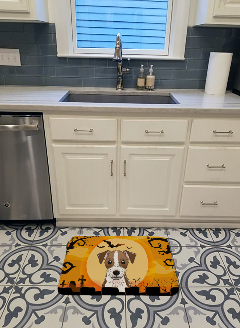 Halloween Jack Russell Terrier Machine Washable Memory Foam Mat BB1760RUG