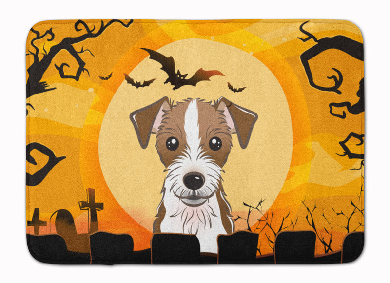 Halloween Jack Russell Terrier Machine Washable Memory Foam Mat BB1760RUG