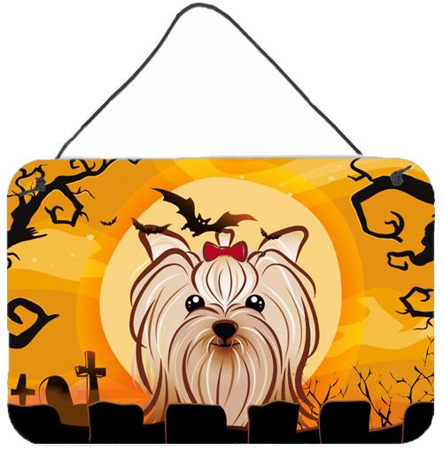 Halloween Yorkie Yorkishire Terrier Wall or Door Hanging Prints