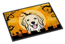 Halloween Golden Retriever Doormat Indoor Outdoor 24H X 36W Front Door Mat Rugs for Entryway, Non Slip Washable Low Pile,