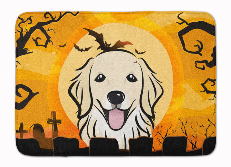 Halloween Golden Retriever Machine Washable Memory Foam Mat BB1763RUG