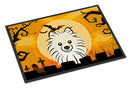 Halloween Pomeranian Doormat Indoor Outdoor 24H X 36W Front Door Mat Rugs for Entryway, Non Slip Washable Low Pile,