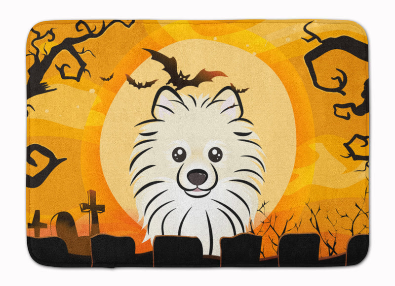 Halloween Pomeranian Machine Washable Memory Foam Mat BB1765RUG