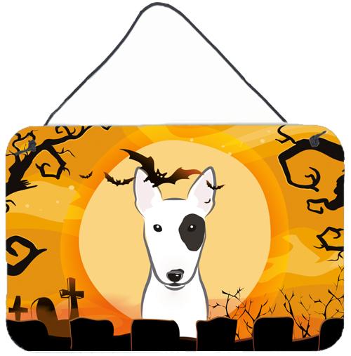 Halloween Bull Terrier Wall or Door Hanging Prints BB1767DS812