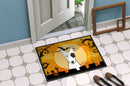 Halloween Bull Terrier Doormat Indoor Outdoor 24H X 36W Front Door Mat Rugs for Entryway, Non Slip Washable Low Pile,