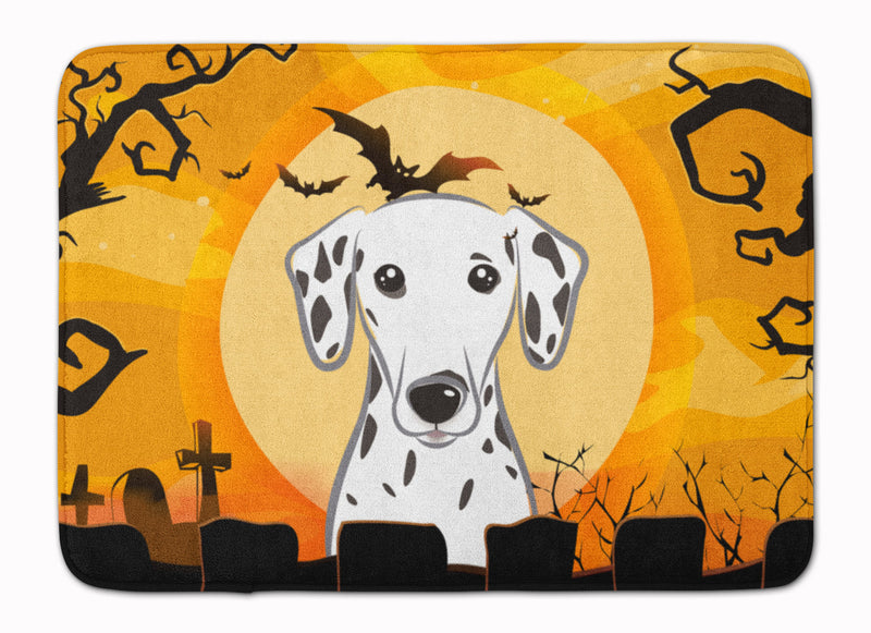 Halloween Dalmatian Machine Washable Memory Foam Mat BB1768RUG