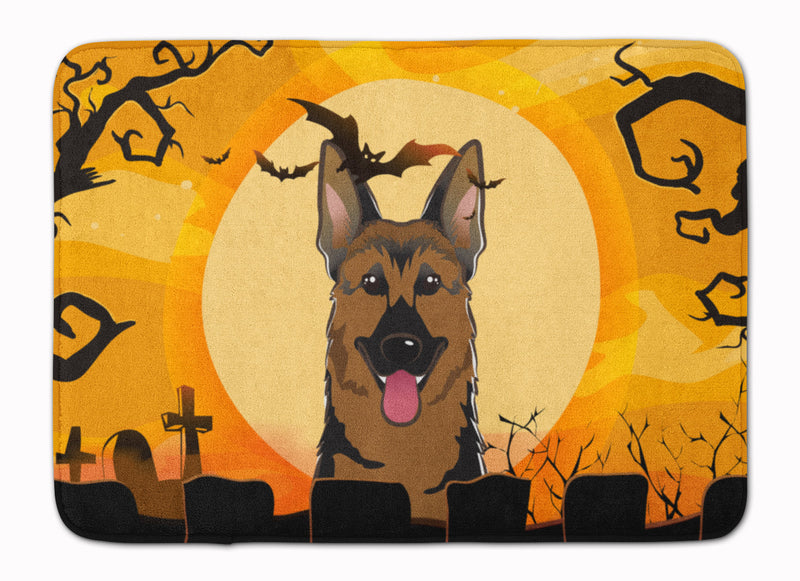 Halloween German Shepherd Machine Washable Memory Foam Mat BB1769RUG