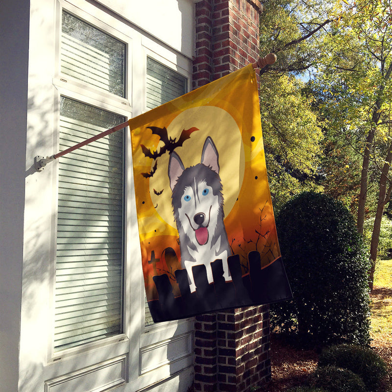 Halloween Alaskan Malamute Flag Canvas House Size BB1776CHF