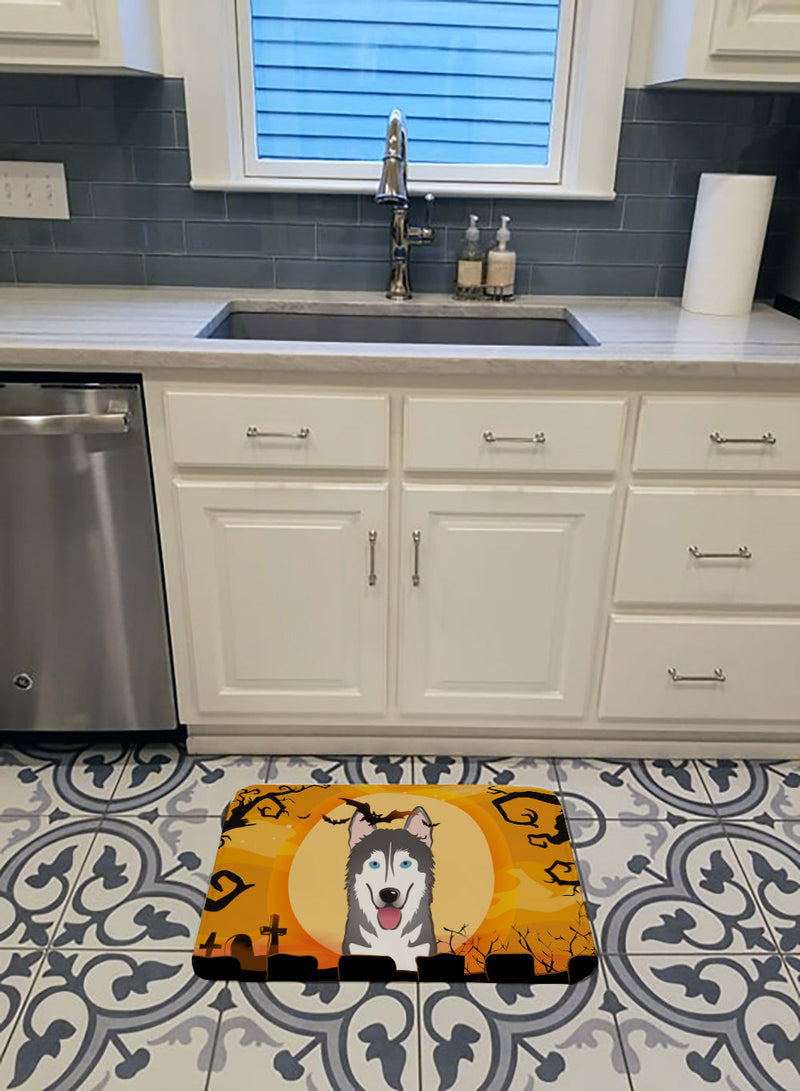 Halloween Alaskan Malamute Machine Washable Memory Foam Mat BB1776RUG