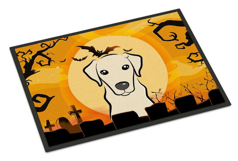 Halloween Yellow Labrador Indoor or Outdoor Mat 24x36 BB1780JMAT