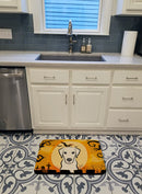Halloween Yellow Labrador Machine Washable Memory Foam Mat BB1780RUG