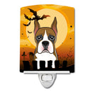 Halloween Boxer Ceramic Night Light Compact, UL-Certified, Ideal for Bedroom, Bathroom, Nursery, Hallway, Kitchen, 6x4x3, Multicolor