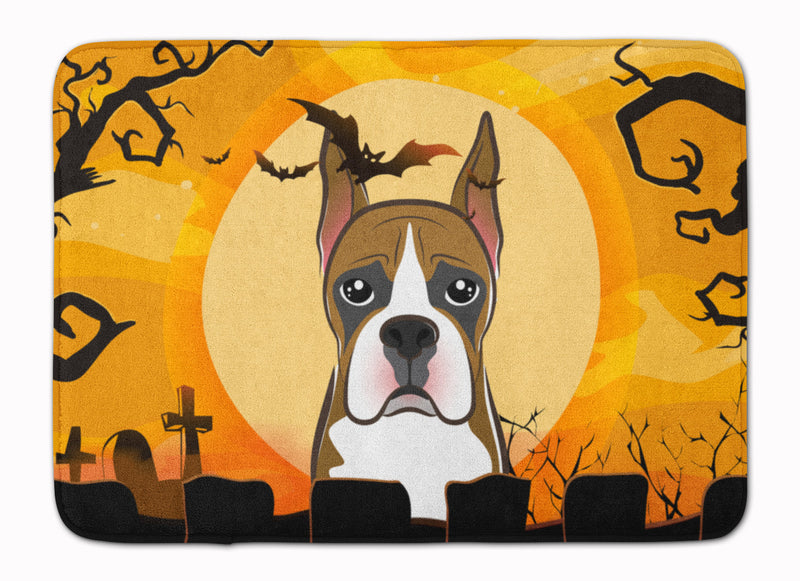 Halloween Boxer Machine Washable Memory Foam Mat BB1781RUG